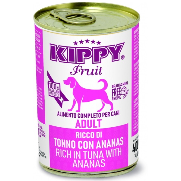 KIPPY patè cane adulto ricco di tonno con ananas 400 g