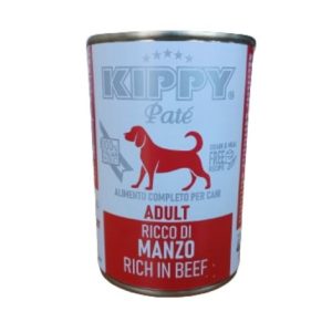 Kippy Patè cane Adult ricco di manzo senza cereali 400g